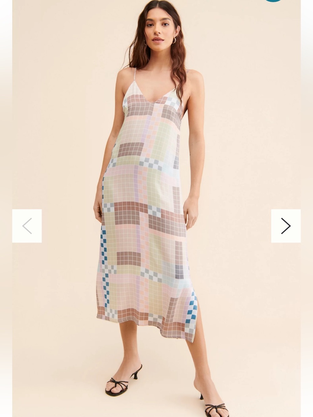 Anthropologie OhSevenDays tile print Lisbon Dress size XS NWT